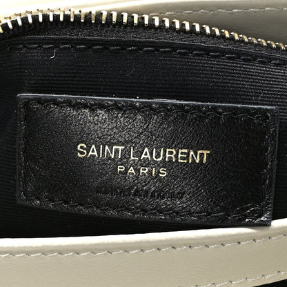 Saint Laurent Calfskin Y Quilted Monogram Toy Loulou Crossbody Bag Crema Soft 7 of 11