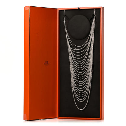 Hermes Sterling Silver New Farandole Collier Necklace 5 of 5