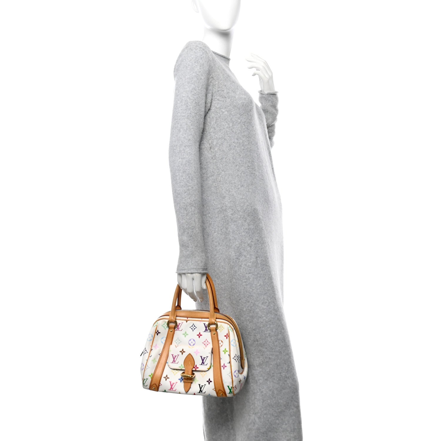 Louis Vuitton Monogram Multicolor Priscilla White 2 of 10