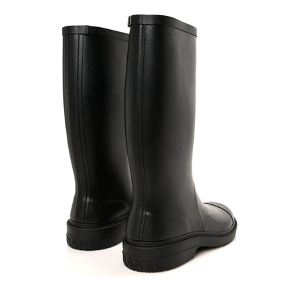 Chanel Caoutchouk CC High Boots 40 Black 5 of 10