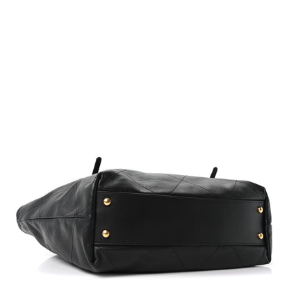 Chanel Calfskin Quilted Small Shopping Bag Black 5 of 11