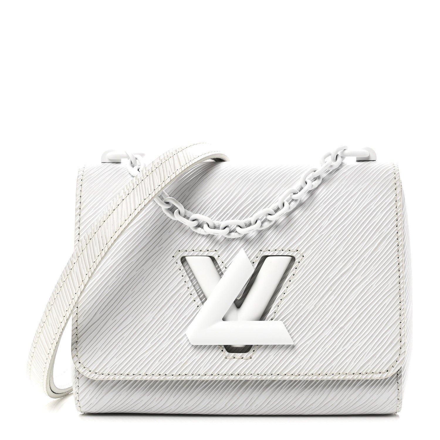 Louis Vuitton Epi Twist Shoulder Bag PM Matte White 1 of 10