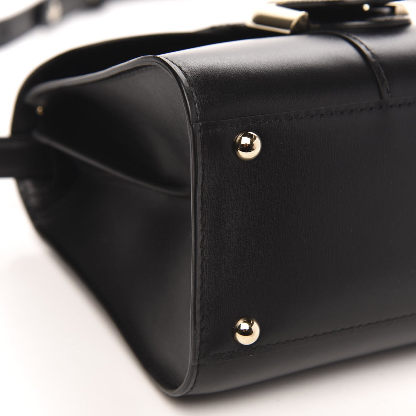 Box Calfskin Mini Brillant Satchel Black