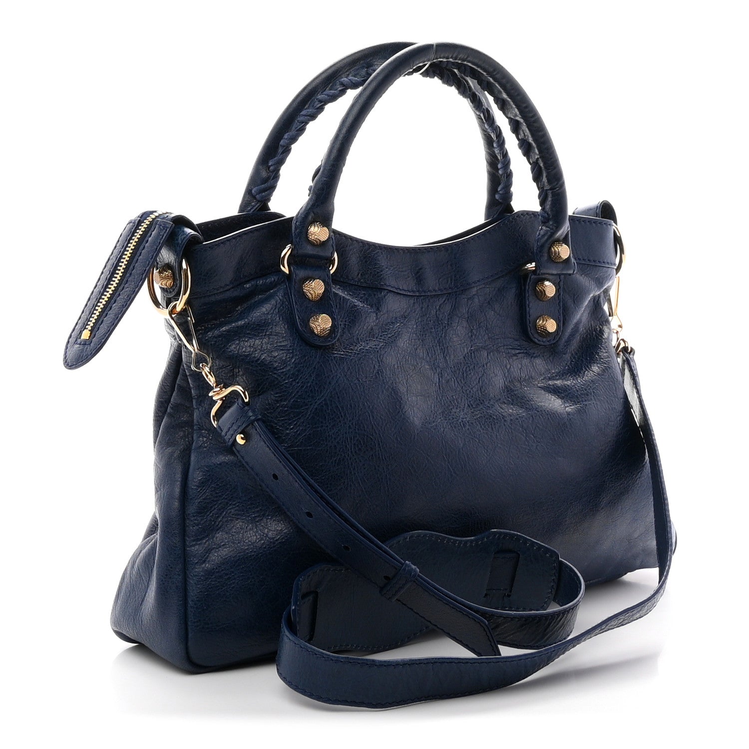 Balenciaga Agneau Giant 12 Gold Hardware Town Bleu Mineral 4 of 11
