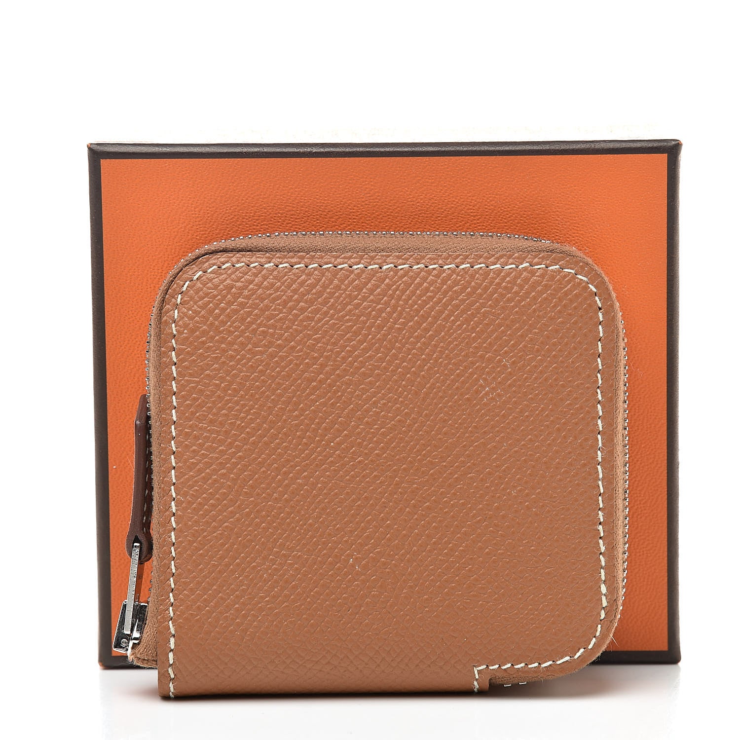 Hermes Epsom Silk'in Coin Purse Gold 8 of 8
