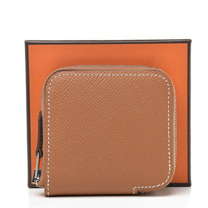Hermes Epsom Silk'in Coin Purse Gold 8 of 8