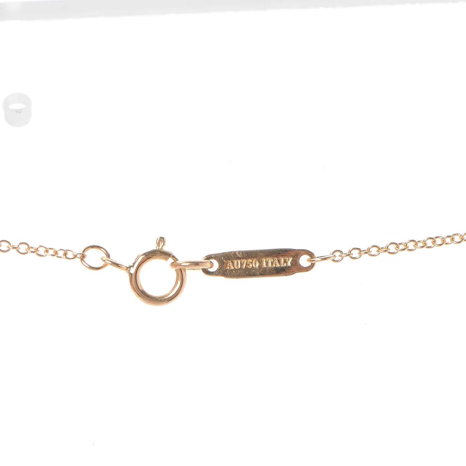 Tiffany 18K Rose Gold Diamond Mini Bow Pendant Necklace 5 of 6
