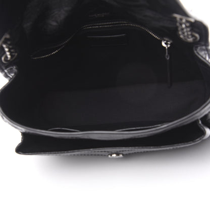 Saint Laurent Crinkled Calfskin Matelasse Monogram Medium Niki Chain Satchel Black 5 of 10