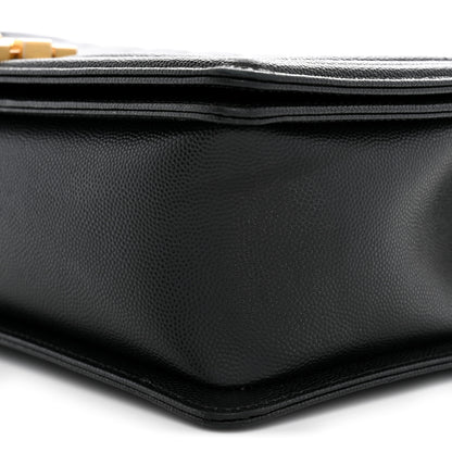 Chanel Caviar Quilted New Medium Boy Flap Black 10 of 12