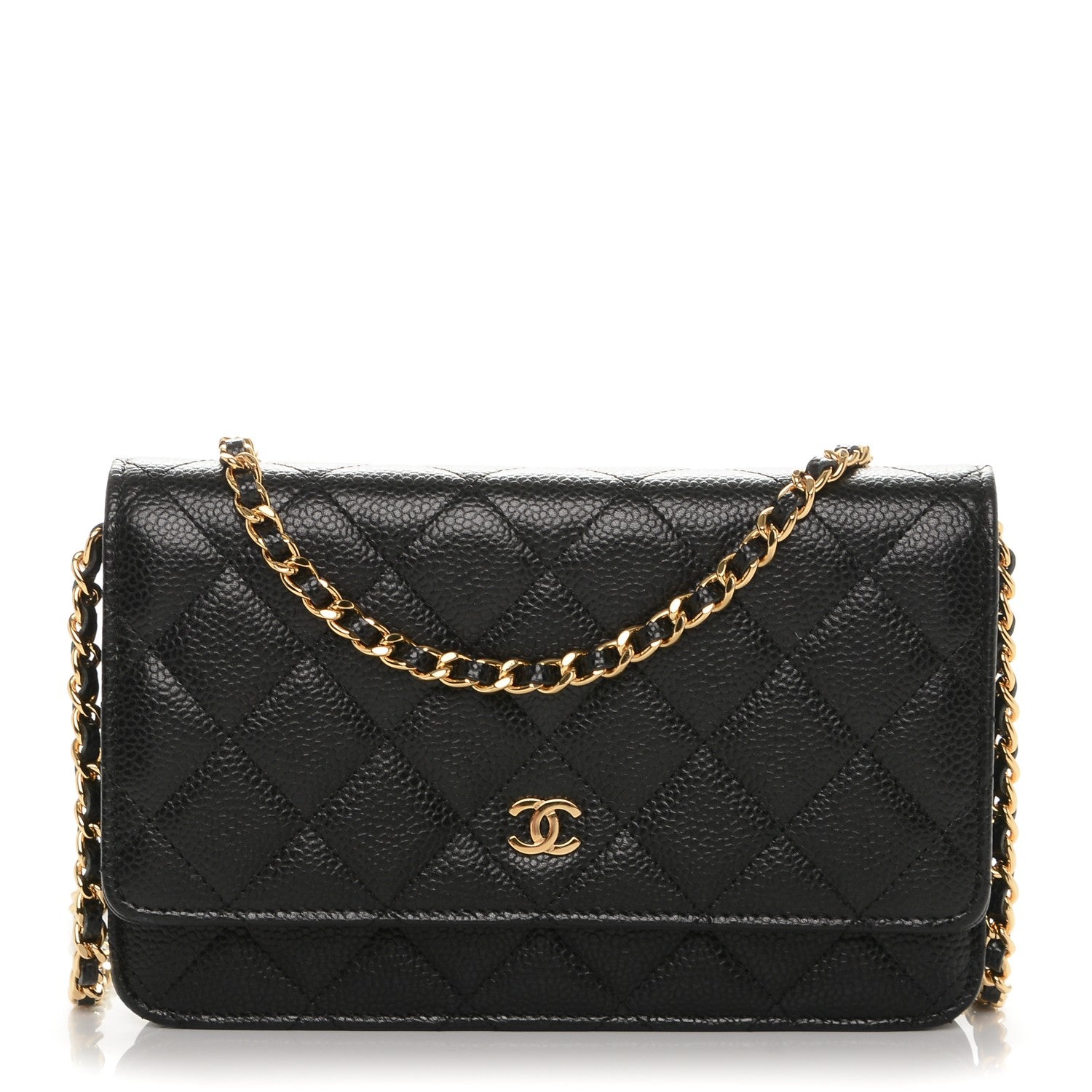 Chanel Caviar Quilted Wallet On Chain WOC Black 1 of 8