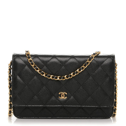Chanel Caviar Quilted Wallet On Chain WOC Black 1 of 8