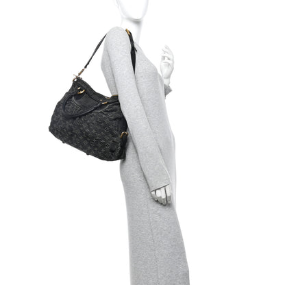 Louis Vuitton Denim Neo Cabby MM Black 3 of 14