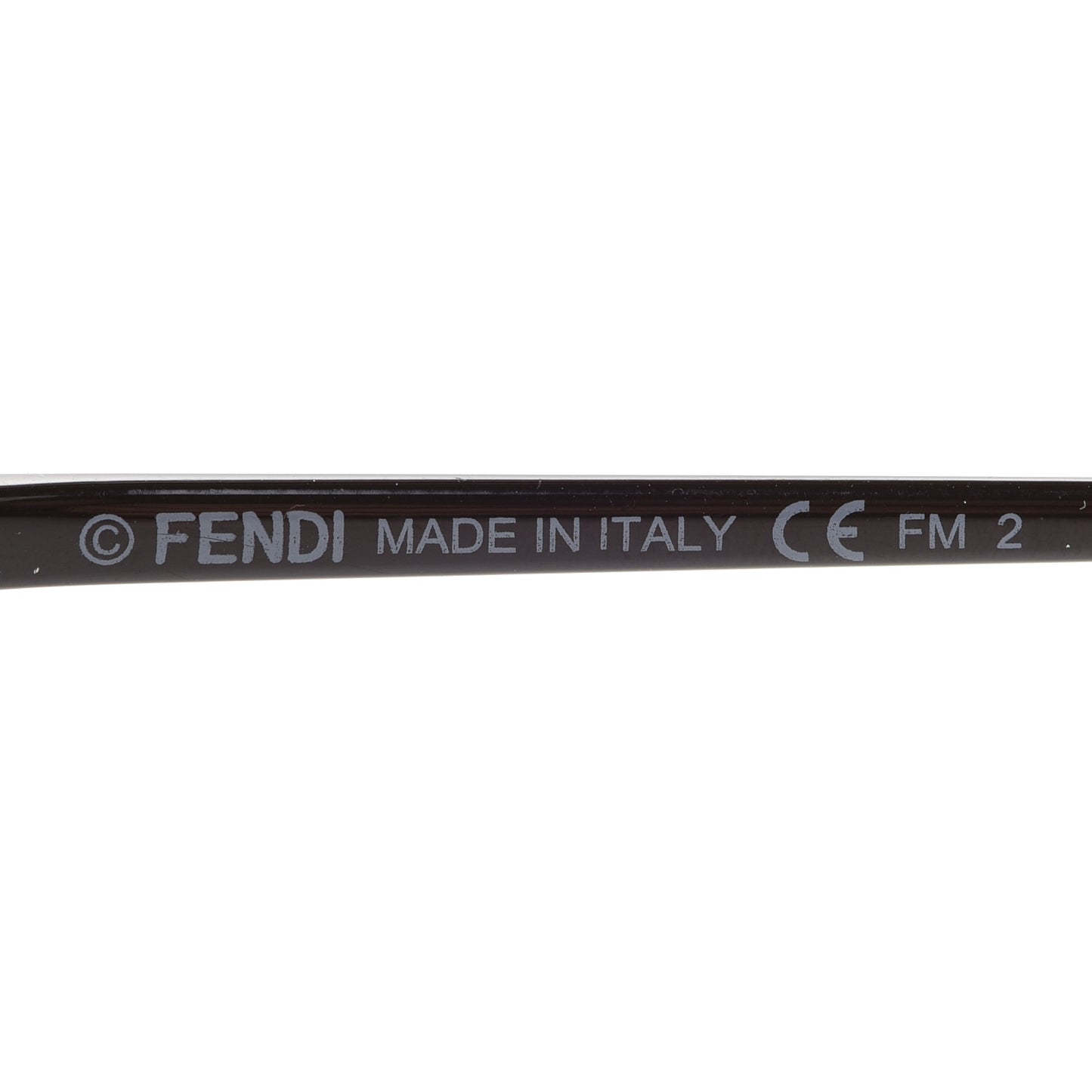 Metal F is Fendi Printed Run Away Round Frame Sunglasses FF 0285/S Black