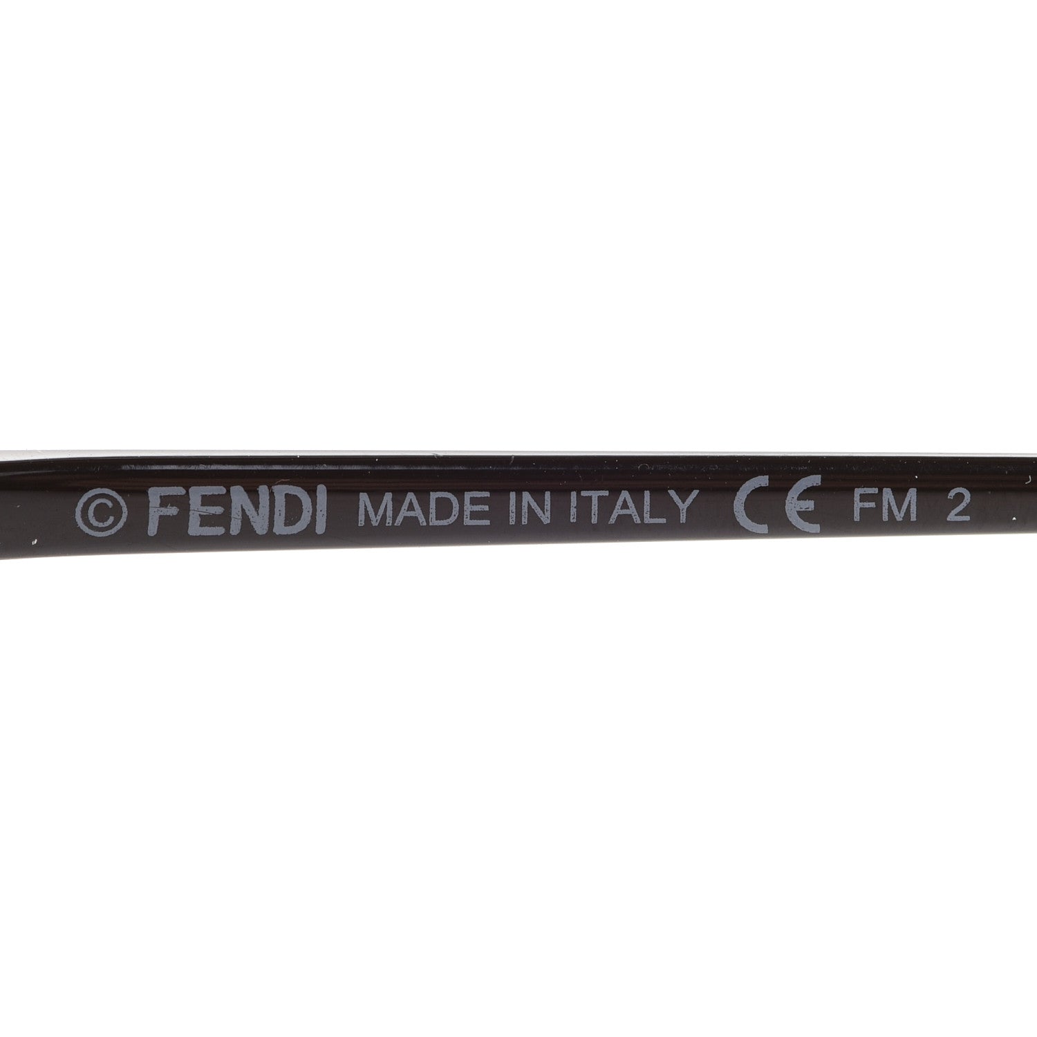 Fendi Metal F is Fendi Printed Run Away Round Frame Sunglasses FF 0285/S Black 7 of 8
