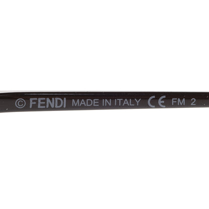 Fendi Metal F is Fendi Printed Run Away Round Frame Sunglasses FF 0285/S Black 7 of 8