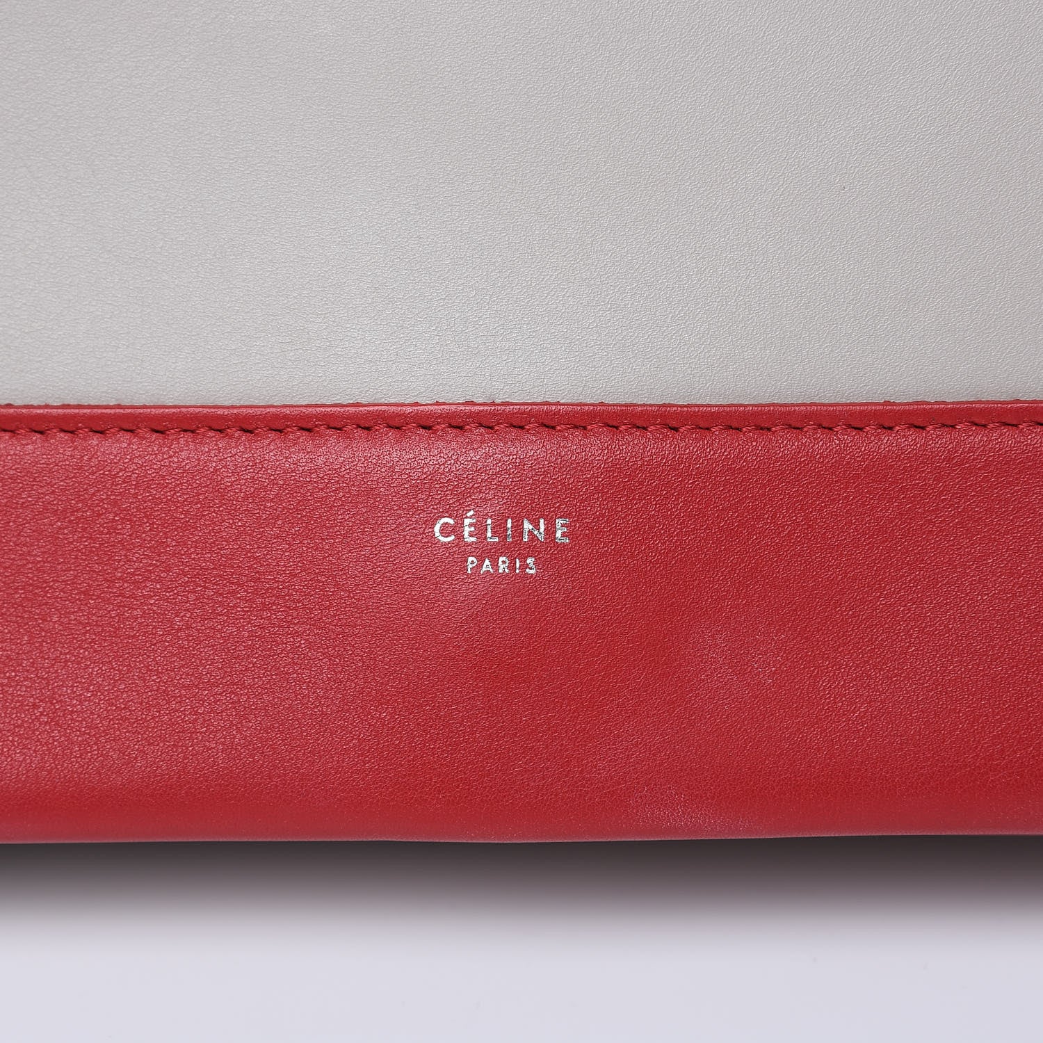 Celine Shiny Smooth Calfskin Medium Frame Shoulder Bag Poppy Red Clay 9 of 15
