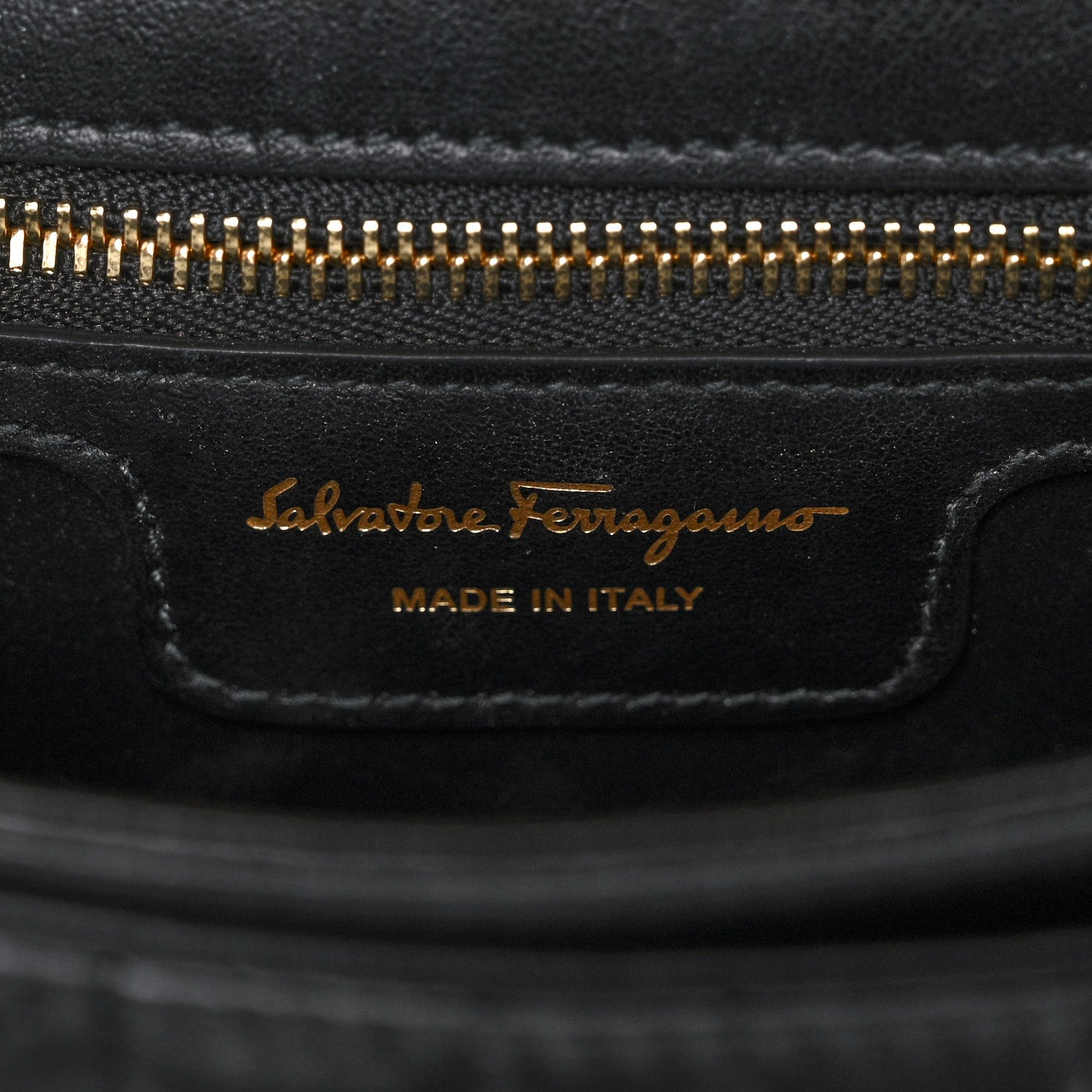 Salvatore Ferragamo Calfskin Quilted Gancini Small Flap Bag Black 5 of 11