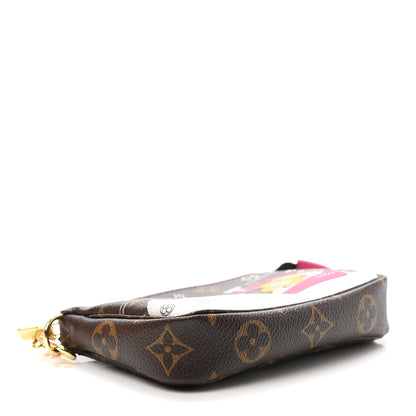 Louis Vuitton Monogram 2019 Christmas Animation Mini Courchevel Pochette Accessories Fuchsia 4 of 8