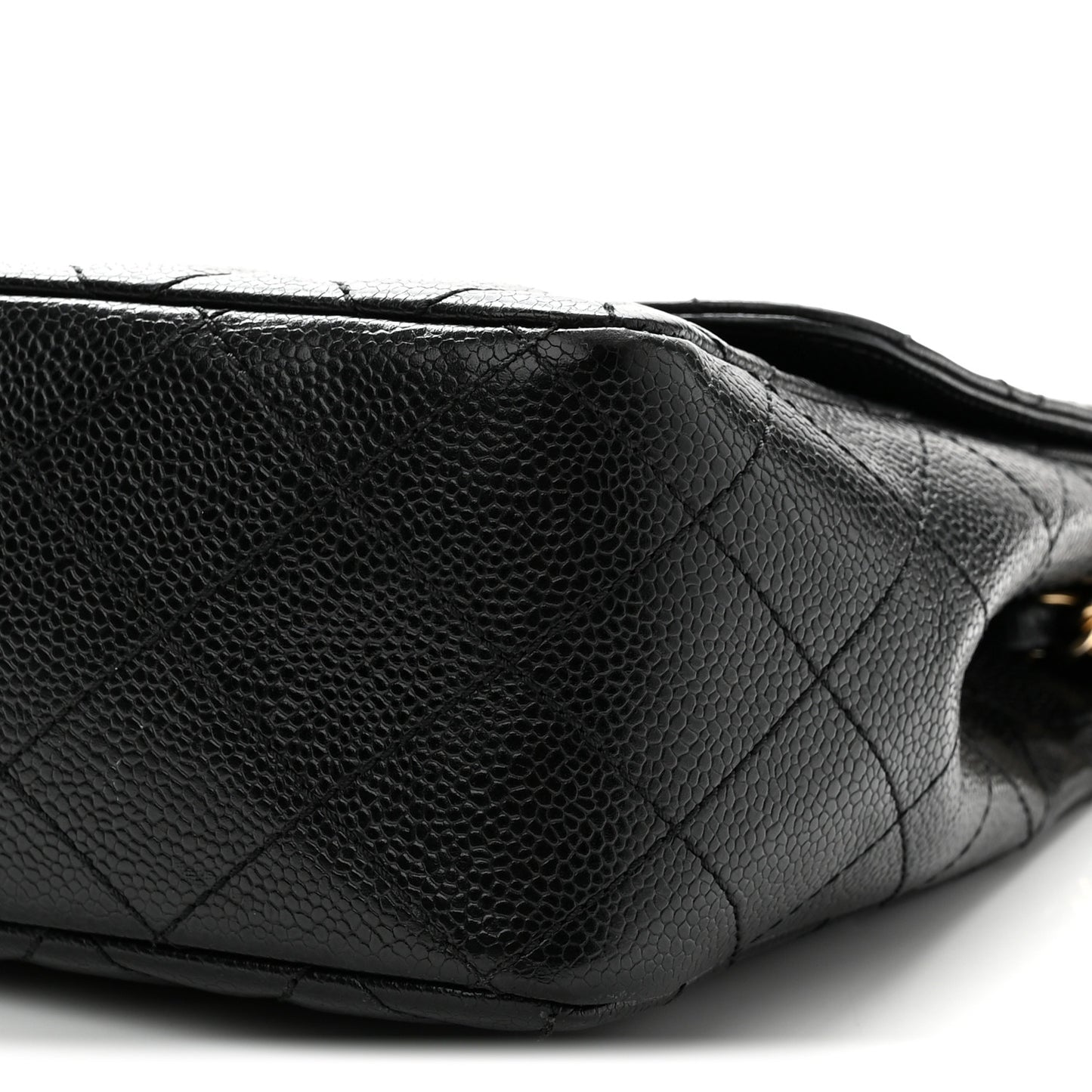 Caviar Quilted Jumbo Single Flap Black