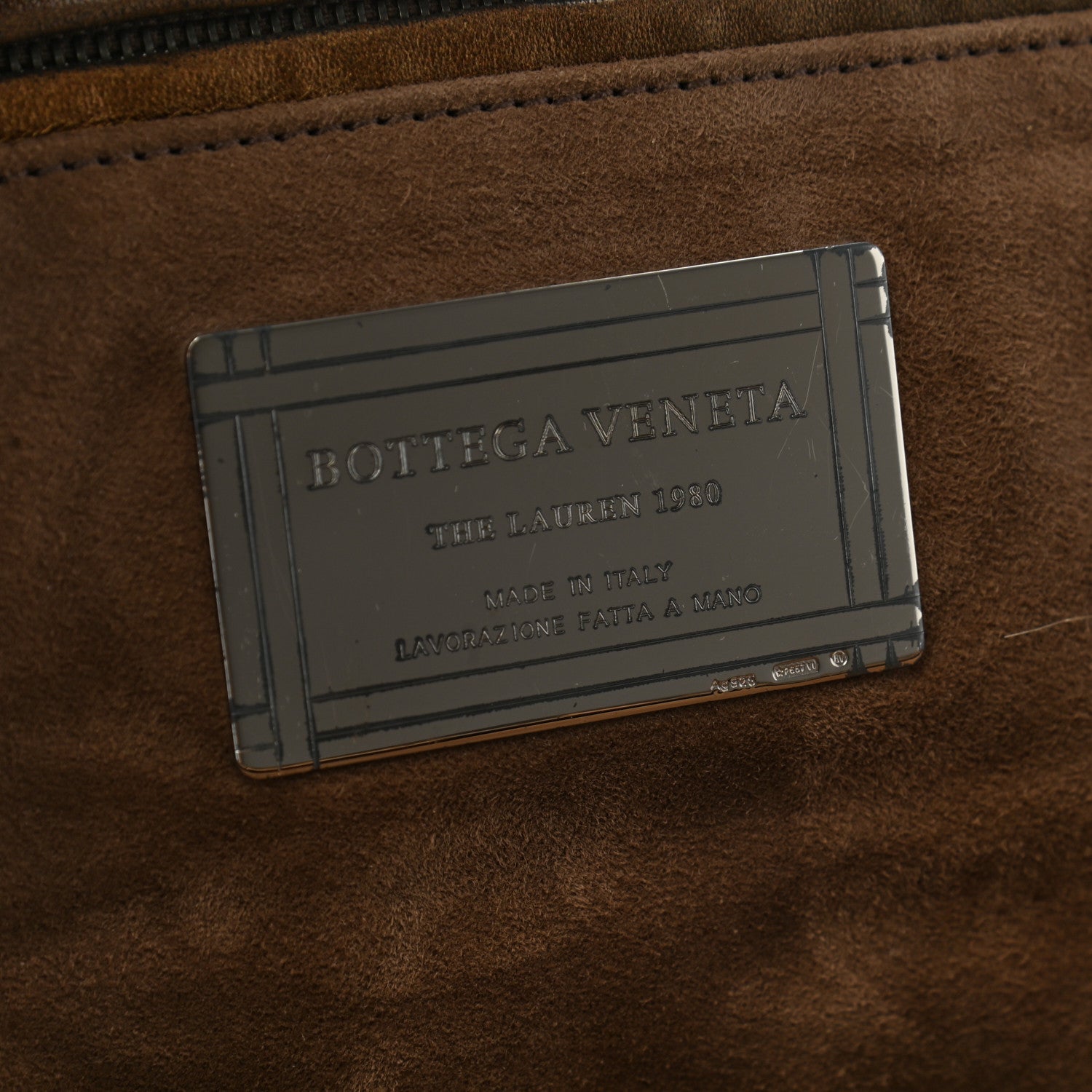 Bottega Veneta Nappa Intrecciato The Lauren 1980 Clutch Dark Bronze 6 of 6