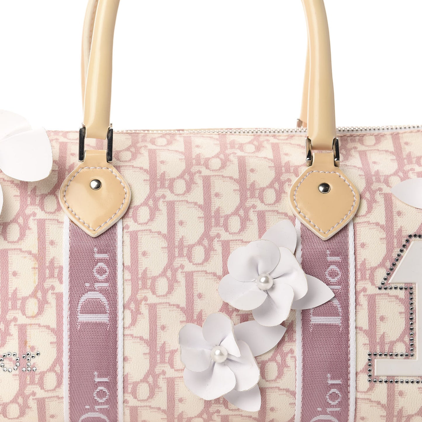 Monogram Girly Boston Pink