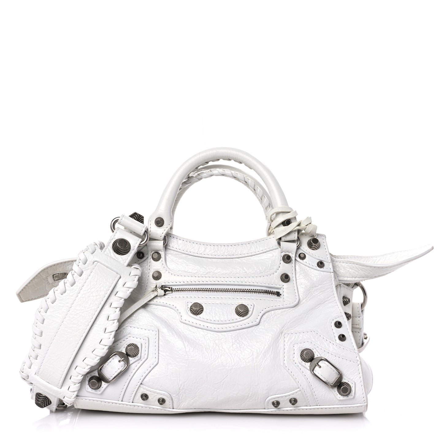 Agneau Arena Neo Cagole Handbag XS Optic White