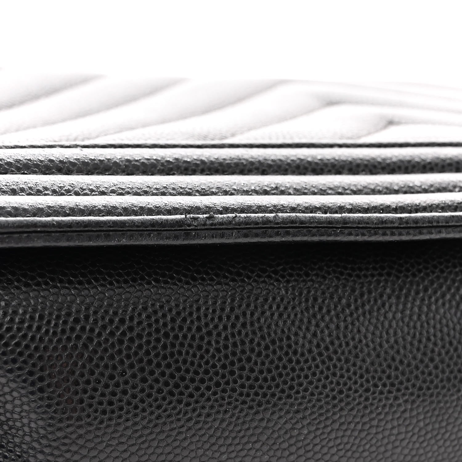 Chanel Caviar Chevron Quilted New Medium Boy Flap Black 13 of 14