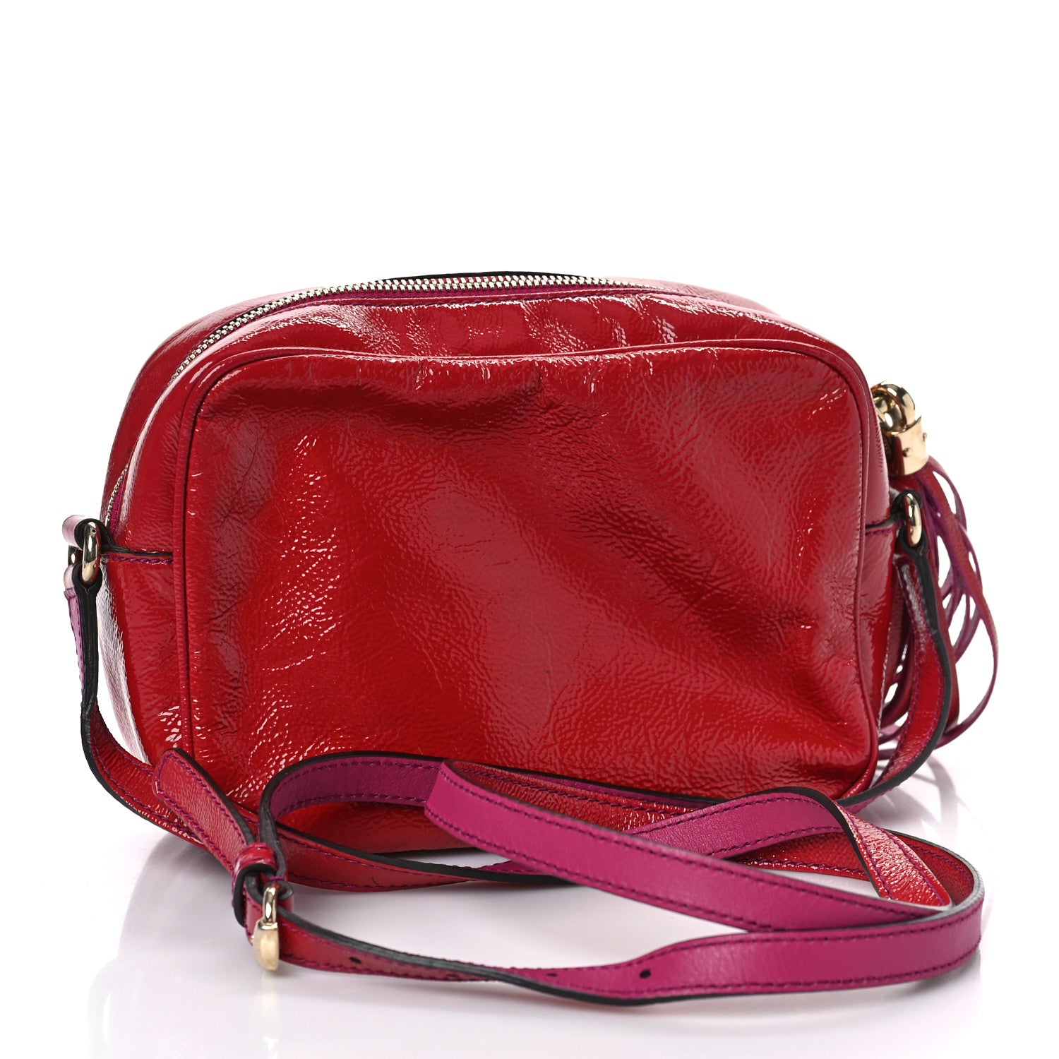 Gucci Vernice Naplack Small Soho Disco Bag Bright Bougainvillea 3 of 9