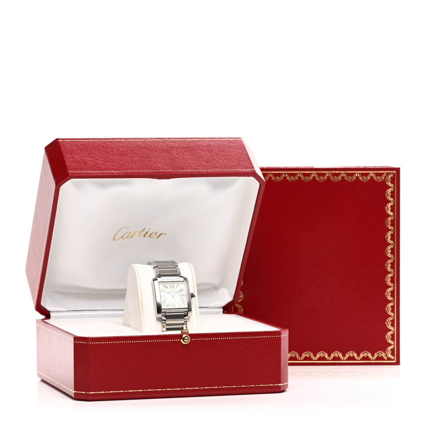 Stainless Steel 25mm Tank Francaise Quartz Watch