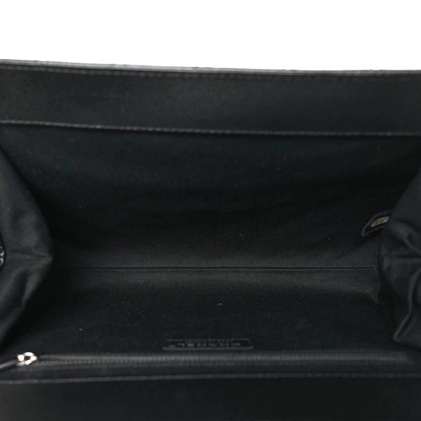 Caviar Quilted CC Large Clutch Black