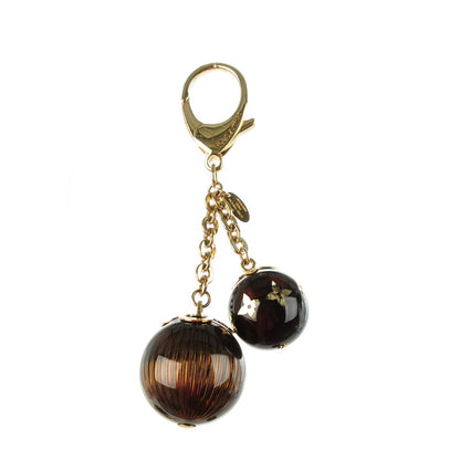 Louis Vuitton Monogram Ball Charm Key Chain Brown 1 of 5