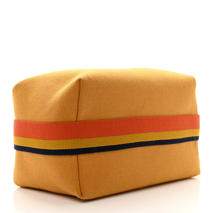 Hermes Canvas Large Bride-A-Brac Rocabar Pouch Ocre 4 of 7