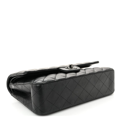 Chanel Lambskin Quilted Medium Double Flap So Black 4 of 12