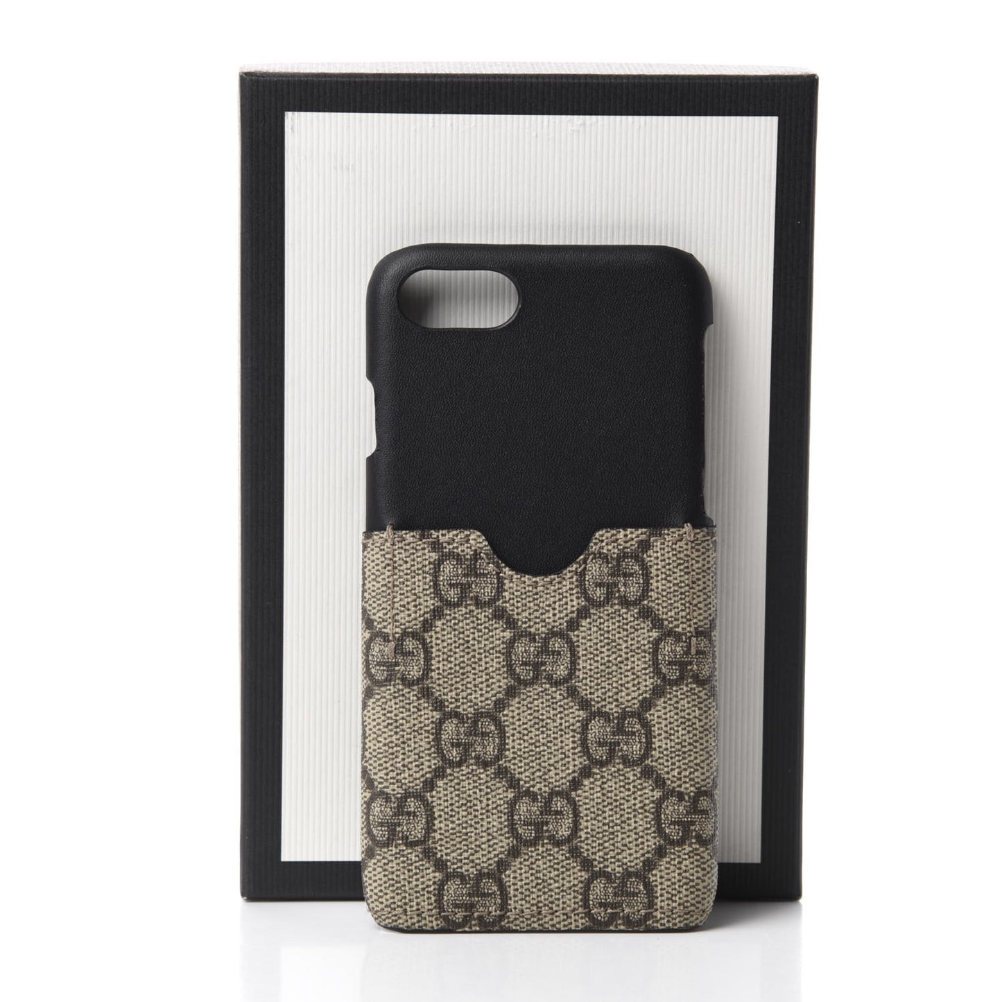 GG Supreme Monogram iPhone 7 Case Black
