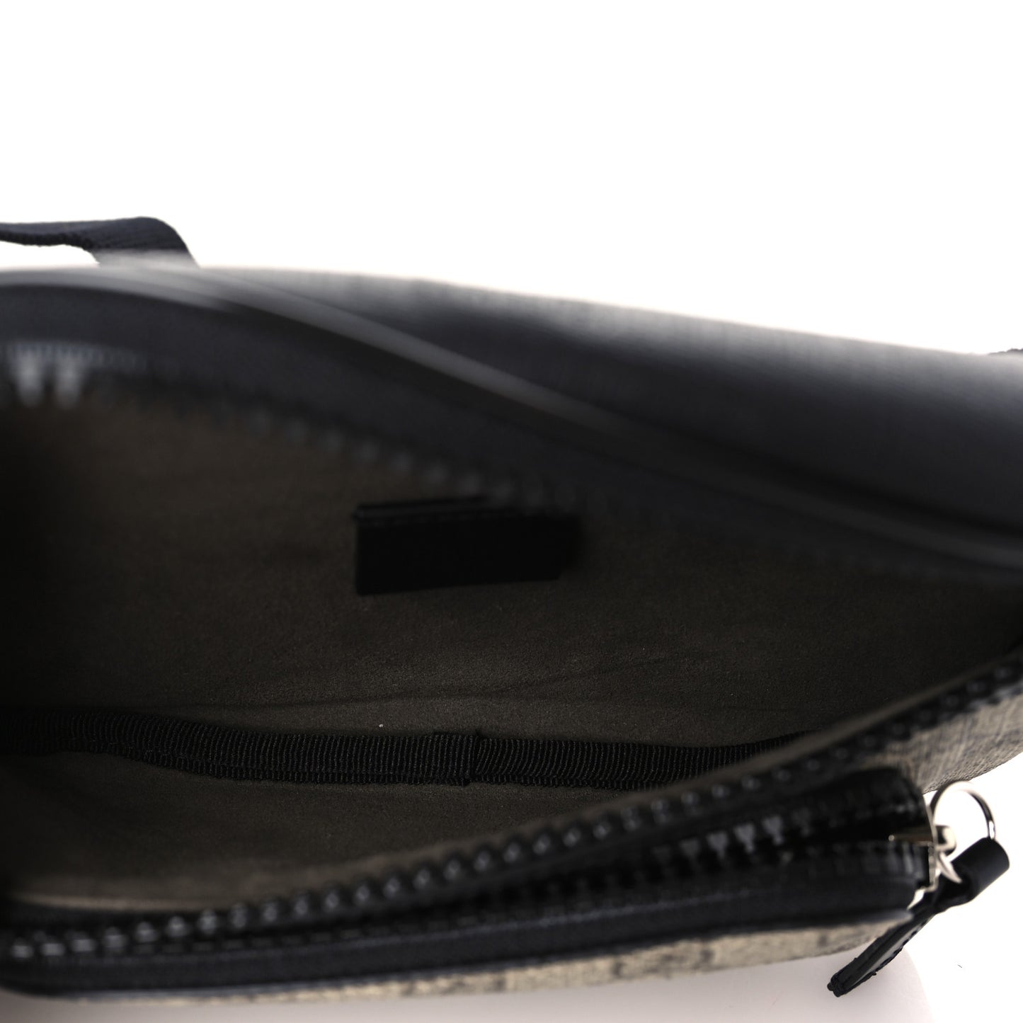 GG Supreme Monogram Belt Bag Black