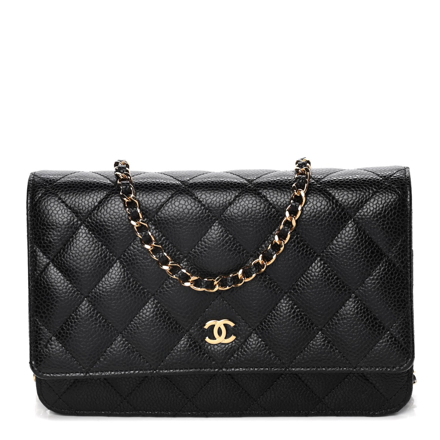Chanel Caviar Quilted Wallet On Chain WOC Black 1 of 11