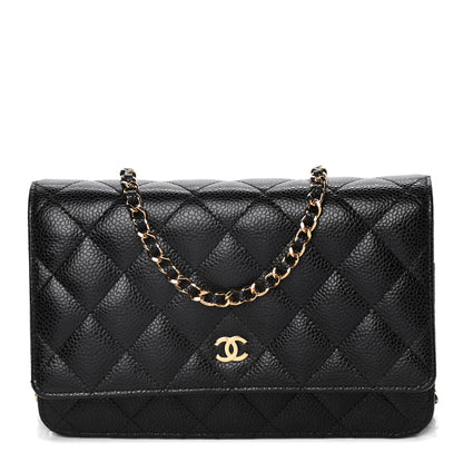 Chanel Caviar Quilted Wallet On Chain WOC Black 1 of 11