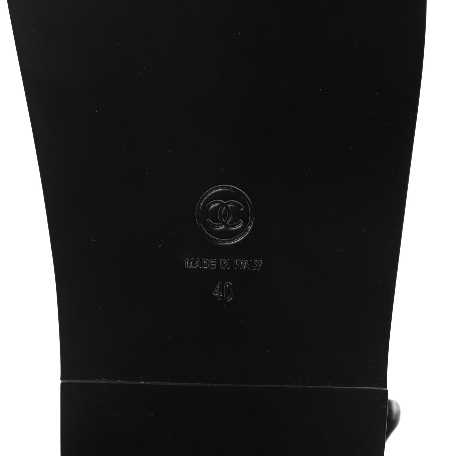 Chanel Lambskin Velcro Dad Sandals 40 Black 7 of 10