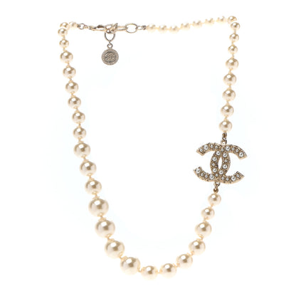 Chanel Pearl CC 100th Anniversary Necklace Light Gold 3 of 5