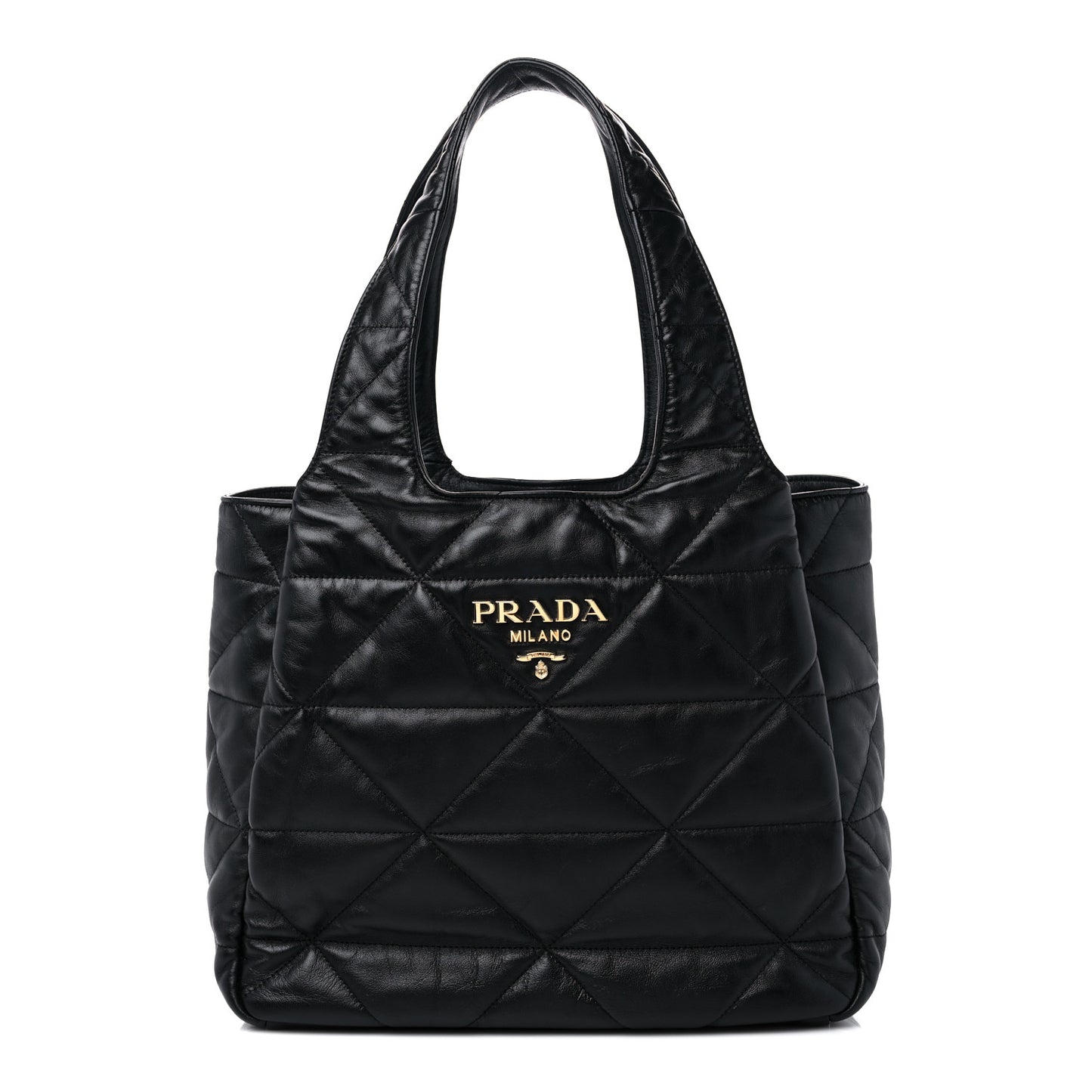 Nappa Quilted Medium Dynamique Tote Black