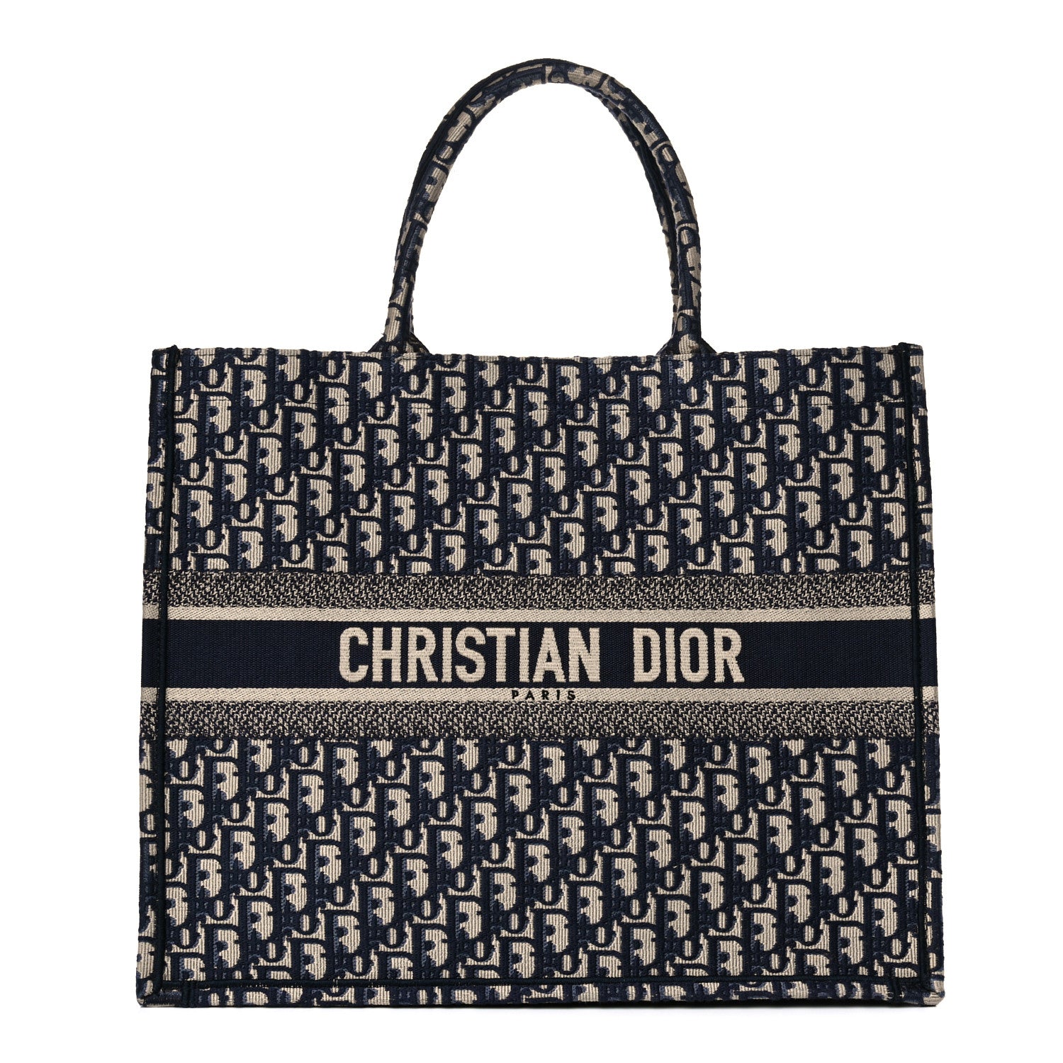 Christian Dior Oblique Book Tote Blue Multicolor 1 of 15