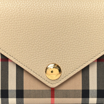 Burberry Vintage Check Grain Calfskin Halton Wallet Beige 7 of 9