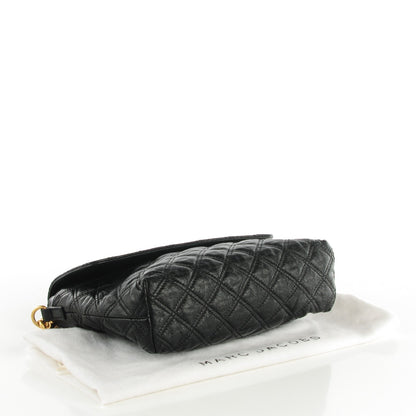 Marc Jacobs Lacquered Leather The Large Single Flap Black 4 of 7