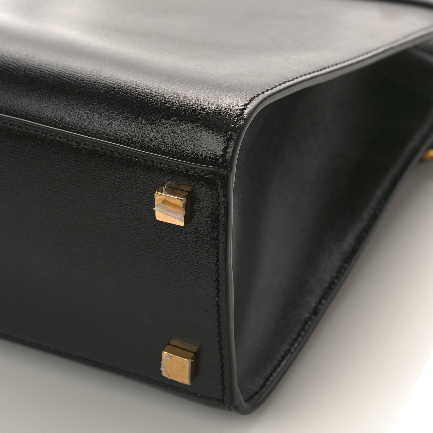 Calfskin Small Manhattan Shopper Tote Black