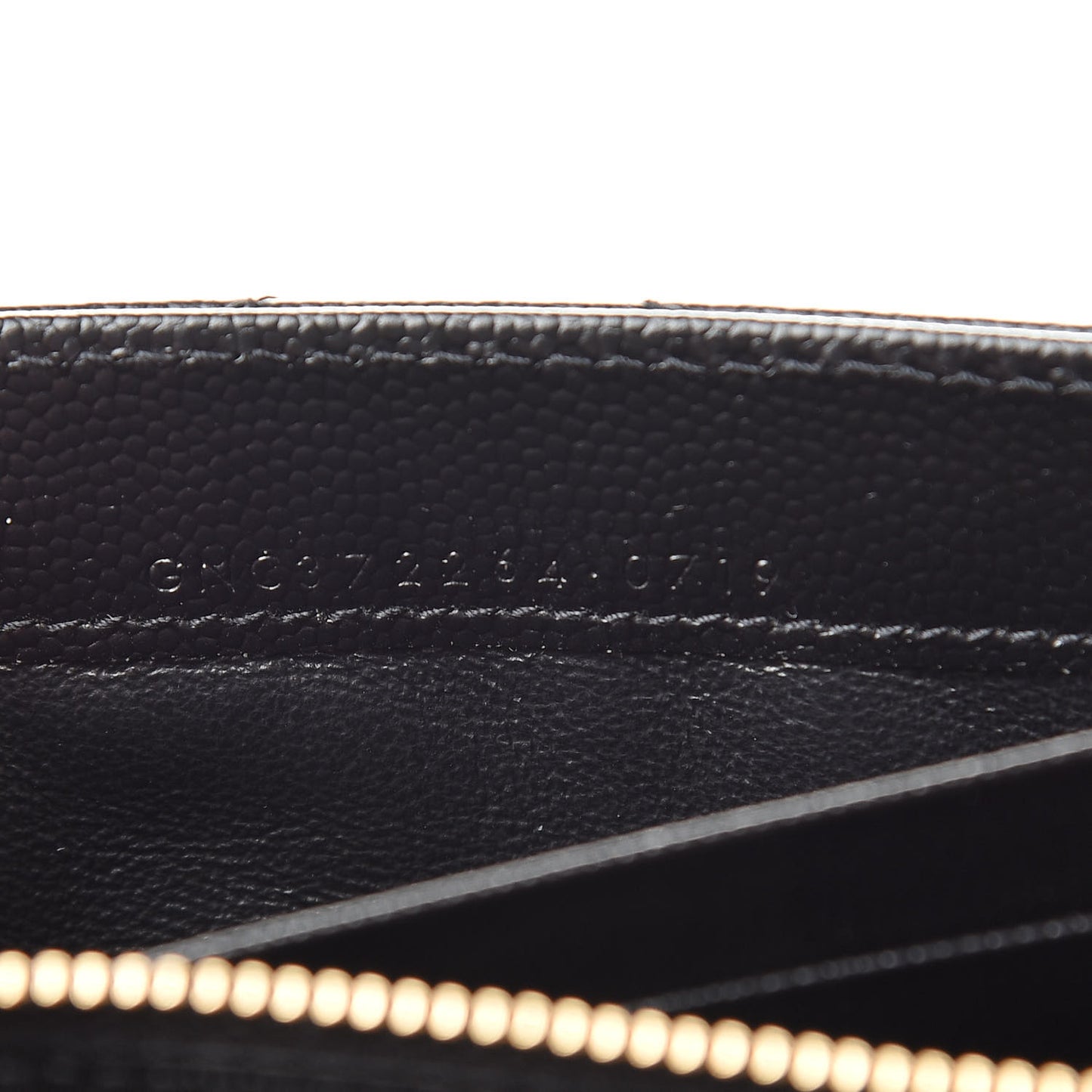 Grain De Poudre Matelasse Chevron Monogram Flap Wallet Black