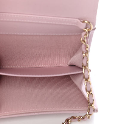 Chanel Caviar Quilted Coco Candy Card Holder On Chain Light Pink 5 of 10