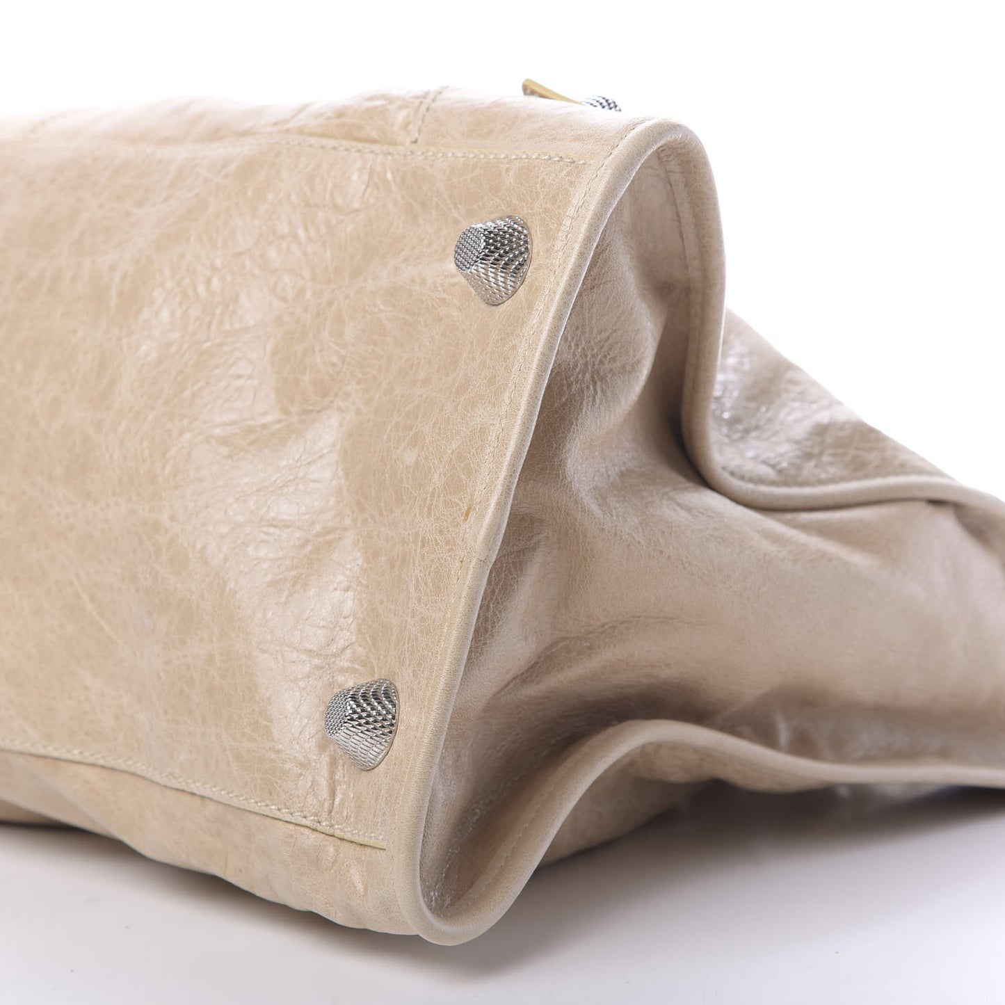 Agneau Giant 21 Silver Hardware Work Sahara