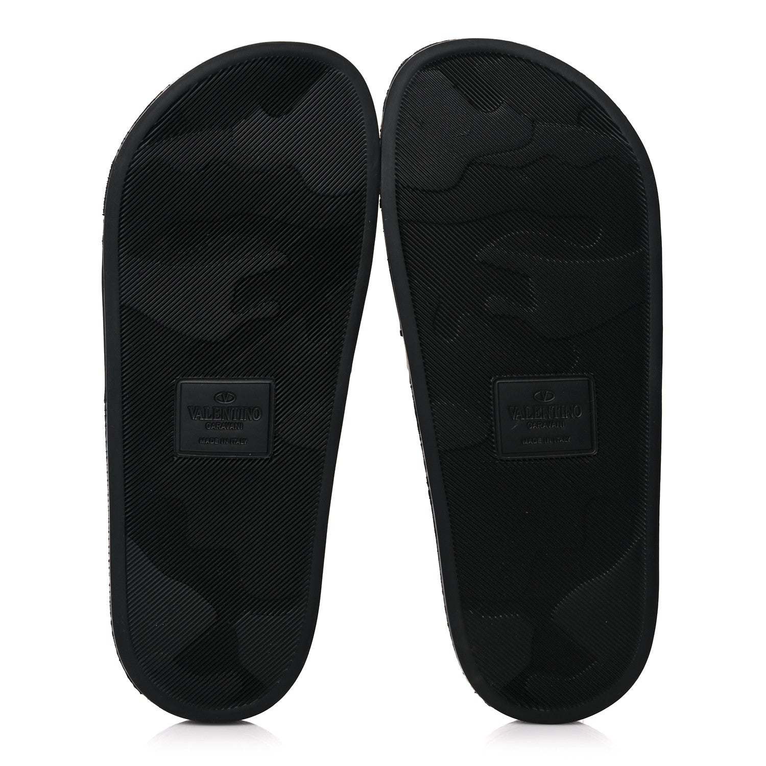 Valentino Garavani Rubber VLTN Pool Slide Sandals 38 Black 5 of 7