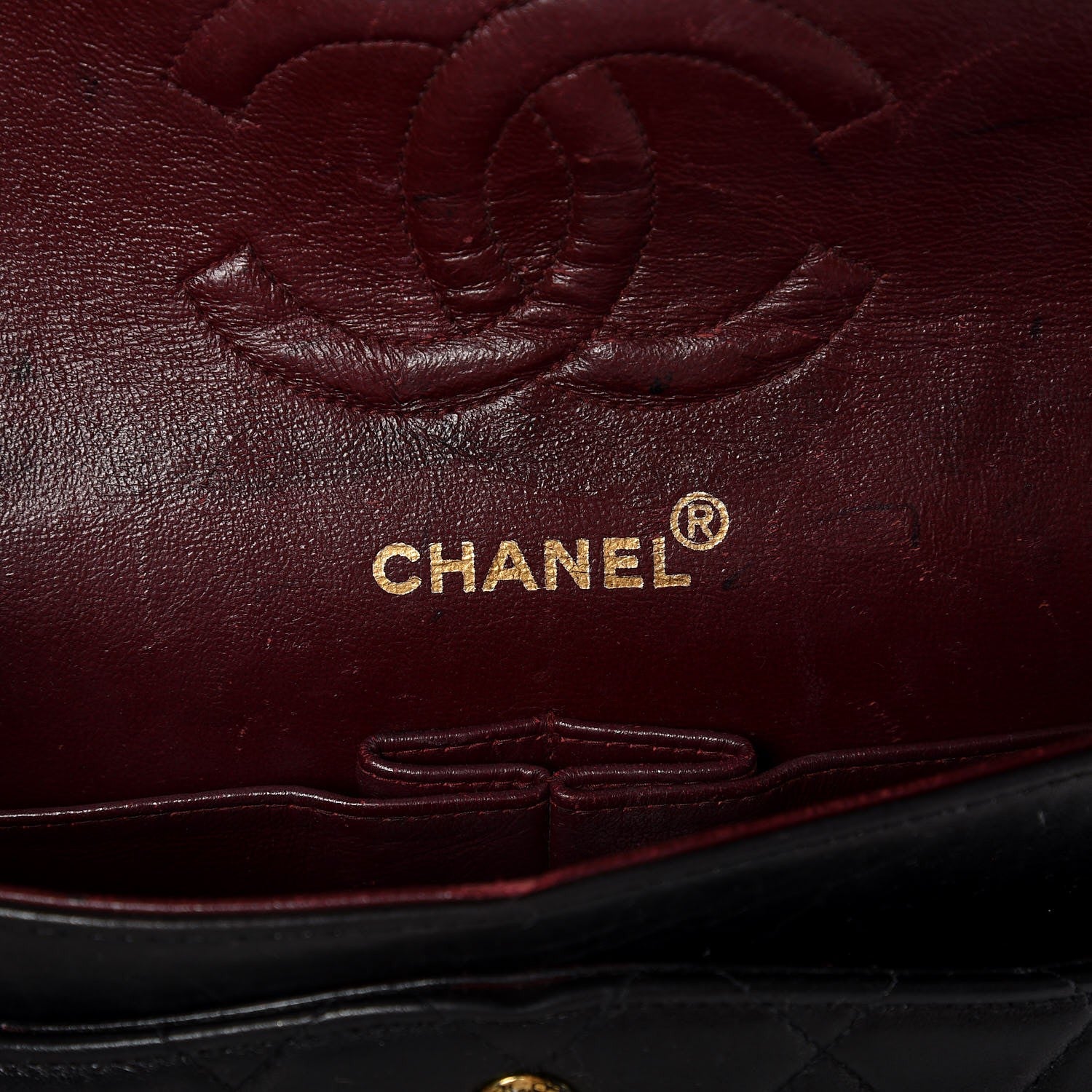 Chanel Lambskin Quilted Medium Double Flap Black 6 of 7