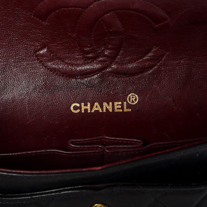 Chanel Lambskin Quilted Medium Double Flap Black 6 of 7